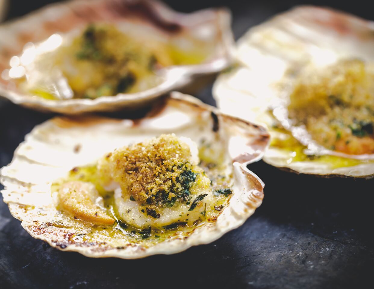 Woodfired Scallops with Garlic and Parsley - Manna From Devon Cooking ...